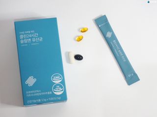 클린24시간 슬림앤유산균 1박스 (3.5g X 15포) — 4.5점을 준 리뷰어가 2022년 9월 올린 사용 사진