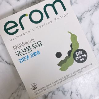 이롬 erom 황성주박사의 국산콩 두유 검은콩 고칼슘 — 5점을 준 리뷰어가 2020년 12월 올린 사용 사진
