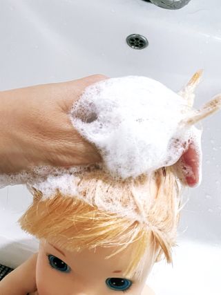[포레스트스토리] 탈모증상완화 샴푸 1,000ml — 4점을 준 리뷰어가 2022년 6월 올린 사용 사진