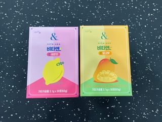 비타앤C 레몬맛, 망고맛 — 4.5점을 준 리뷰어가 2021년 6월 올린 사용 사진