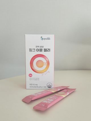 [인디닥터] 면역 생생 핑크 이뮨 젤리 — 4점을 준 리뷰어가 2022년 6월 올린 사용 사진
