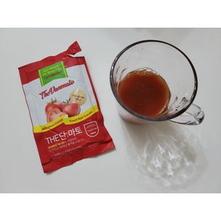제이제이바이오 더단마토 프리미엄주스 100ml 30팩입 - 무설탕 스테비아 토마토즙 — 5점을 준 리뷰어가 2021년 11월 올린 사용 사진
