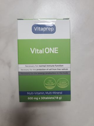 뉴트리션팩토리 비타프렙 바이탈원 종합비타민 멀티비타민 600mg — 5점을 준 리뷰어가 2021년 7월 올린 사용 사진