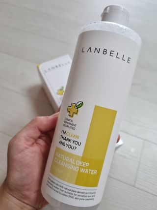 랑벨 내츄럴 딥 클렌징 워터 500ml — 5점을 준 리뷰어가 2022년 6월 올린 사용 사진