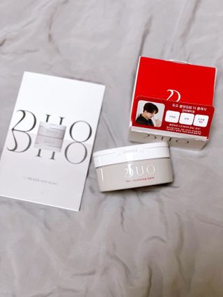 듀오코리아 [듀오] 피부맞춤형 저자극 클렌징밤 1종 랜덤발송 (모공케어,안색개선,안티에이징,블랙헤드) — 5점을 준 리뷰어가 2022년 8월 올린 사용 사진