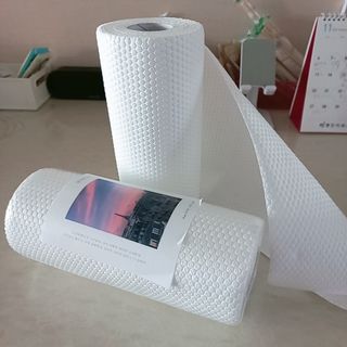 부직포나라 중금속유해물질ZERO 뜯어쓰는 주방 일회용수세미 60매 2매 — 5점을 준 리뷰어가 2022년 11월 올린 사용 사진