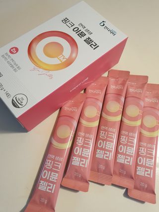 [인디닥터] 면역 생생 핑크 이뮨 젤리 — 5점을 준 리뷰어가 2022년 5월 올린 사용 사진