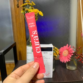 [큐라에스] 최신 다이어트 원료! 6중 기능성 더블컷팅 126g(2주일 분) — 5점을 준 리뷰어가 2023년 12월 올린 사용 사진