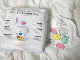 쿠잉 윙윙 풀커버 팬티기저귀 (L/XL/XXL) 1팩 — 4.5점을 준 리뷰어가 2022년 12월 올린 사용 사진