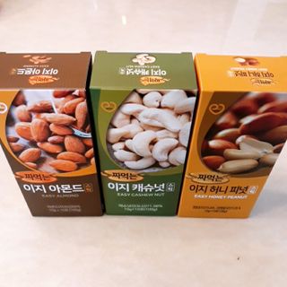짜먹는 이지견과 짜먹는 이지아몬드, 짜먹는 이지허니피넛, 짜먹는 이지캐슈넛 각 10g X  10포 — 5점을 준 리뷰어가 2021년 3월 올린 사용 사진