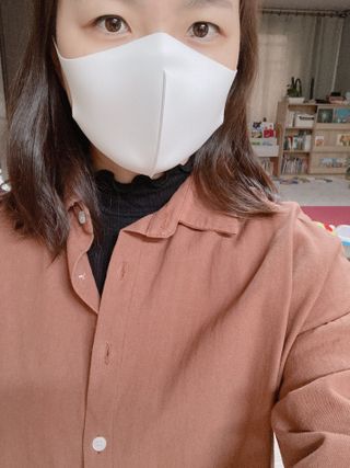 [에이블밤부] 리퓨어 쿠퍼 마스크 10color — 4점을 준 리뷰어가 2021년 1월 올린 사용 사진