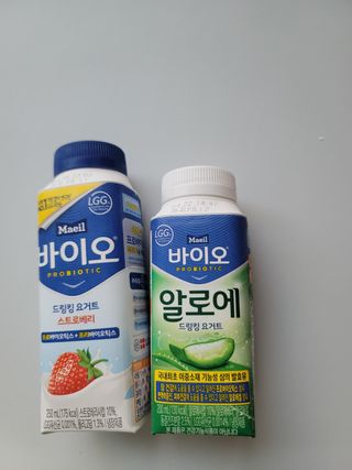 LIVE 매일바이오 알로에 드링킹 요거트 — 5점을 준 리뷰어가 2022년 4월 올린 사용 사진