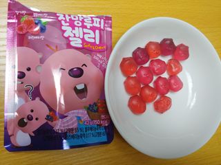 [팔도] 잔망루피젤리 믹스베리맛 42g 8개 — 5점을 준 리뷰어가 2022년 1월 올린 사용 사진