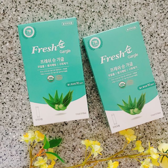 Fresh순 프로폴리스 무알콜 일회용 가글 11ml 10개입 리뷰 사진