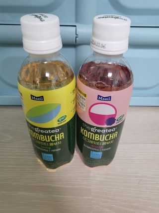 더그레잇티 콤부차 [매일유업] 더그레잇티 44kcal 콤부차 300ml *12개입 (오리지널 6개+베리리치 6개) — 4점을 준 리뷰어가 2023년 8월 올린 사용 사진