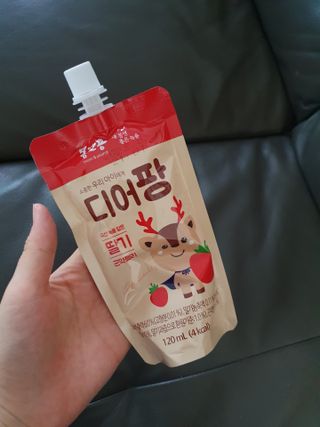 [몸엔용] 우리 아이 건강간식, 달콤한 녹용곤약젤리 디어팡 4종 — 4점을 준 리뷰어가 2021년 8월 올린 사용 사진