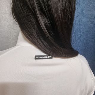 다운블로우 여자 스포츠 골프웨어 반집업 긴팔 티셔츠 DB 9005 (화이트) — 5점을 준 리뷰어가 2024년 10월 올린 사용 사진