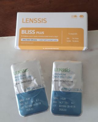 렌시스 LENSSIS [ 렌시스 ] 꾸안꾸템 , 낀 듯 안 낀 듯 자연스러운 ＃블리스시리즈 1개월용 ｜ 2컬러 중 택1 ｜ — 4.5점을 준 리뷰어가 2021년 4월 올린 사용 사진
