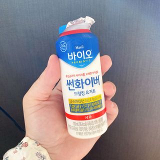 LIVE 매일바이오 썬화이버 드링킹 요거트 — 5점을 준 리뷰어가 2022년 8월 올린 사용 사진