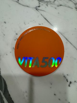 광동생활건강 MF[광동] 비타500✨주름개선·미백·SPF50+🌞퍼펙트쉴드 빅 선쿠션 본품 — 5점을 준 리뷰어가 2024년 5월 올린 사용 사진