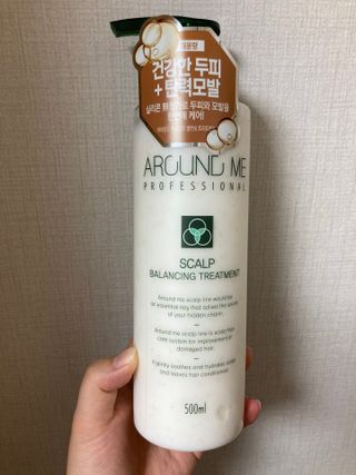 어라운드미 [어라운드 미] 탈모 증상 완화 스칼프 샴푸 + 두피 영양 공급 트리트먼트 — 5점을 준 리뷰어가 2021년 6월 올린 사용 사진