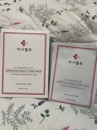 닥터마시멜로 마블러스 멀티 클리닉 마스크 — 4점을 준 리뷰어가 2021년 2월 올린 사용 사진