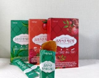 서울에프엔비 콜라스틴 3종 뷰티젤리스틱 45입 [ABC핏 15입 /  석류핏 15입 / 청스피루리나 15입] — 5점을 준 리뷰어가 2021년 9월 올린 사용 사진