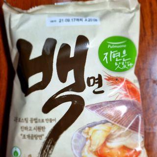 [풀무원] 자연은맛있다 정면, 백면, 홍면  세트 — 5점을 준 리뷰어가 2021년 4월 올린 사용 사진