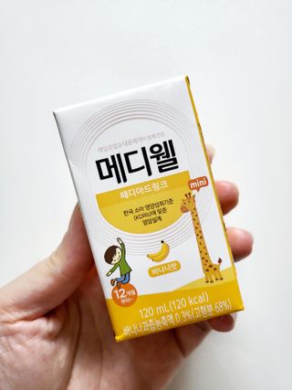 메디웰 페디아드링크 미니 바나나맛 — 4점을 준 리뷰어가 2022년 8월 올린 사용 사진