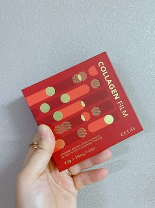 프리마인 귀족의 콜라겐, 92배 흡수율. 럭셔리 프리미엄 셀라브 콜라겐필름 30매 — 3.5점을 준 리뷰어가 2021년 9월 올린 사용 사진