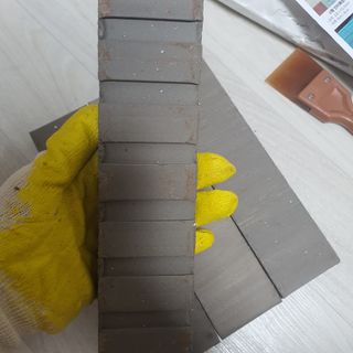[신흥산업] 붙이는 벽돌 황토 파벽돌 230mm 45장,  욕실 인테리어 실내장식 셀프인테리어 — 5점을 준 리뷰어가 2023년 5월 올린 사용 사진