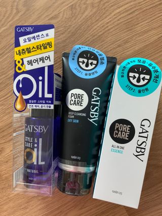 [갸스비] 명불허전, 남성을 위한 브랜드 갸스비의 올인원, 폼클렌징, 헤어오일 3종 — 5점을 준 리뷰어가 2021년 4월 올린 사용 사진