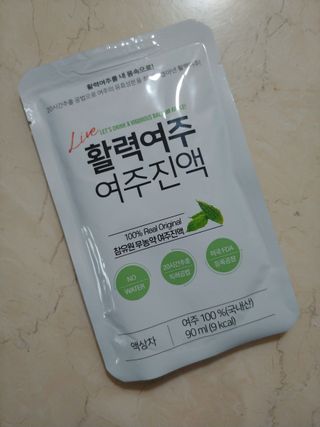 참유원 특허제조 활력 여주진액 여주즙 50포 — 5점을 준 리뷰어가 2022년 1월 올린 사용 사진