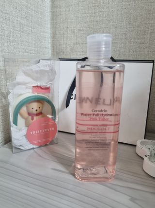 [바디셀런스] 속보습+사용감+향 모두 잡은 / 세라드린 속보습 핑크토너 300ml — 5점을 준 리뷰어가 2022년 2월 올린 사용 사진