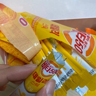 광동제약 [광동] 비타500데일리스틱 70포X2개 + 뚱랑이엽서 + 쇼핑백 증정 — 5점을 준 리뷰어가 2022년 1월 올린 사용 사진