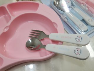 유비맘 스푼포크 케이스 세트 1+1 _컬러랜덤 발송 — 5점을 준 리뷰어가 2020년 12월 올린 사용 사진