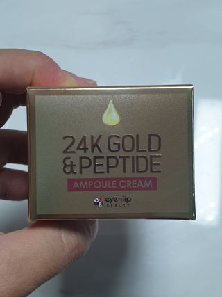 아이앤립 / EYENLIP 아이앤립 24K 골드 N 펩타이드 앰플 크림 — 5점을 준 리뷰어가 2021년 4월 올린 사용 사진
