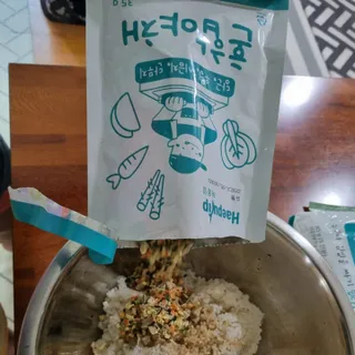해풀잎 누구나 김밥*1ea [(혼합야채 35g *1ea,  김밥김 (5g, 5ea),  양념간장 (6g, 5ea), 참기름(5g, 2ea)] — 5점을 준 리뷰어가 2022년 7월 올린 사용 사진