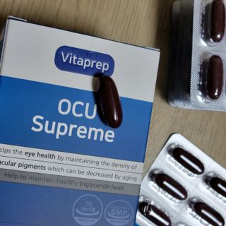 뉴트리션팩토리 비타프렙 오큐슈프림 루테인 오메가3 1050mg — 5점을 준 리뷰어가 2021년 10월 올린 사용 사진