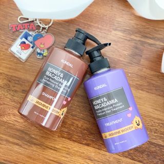쿤달 [KUNDAL 공식] 프리미엄 헤어 케어 스페셜 세트 샴푸 500ml &amp; 트리트먼트 500ml — 5점을 준 리뷰어가 2021년 3월 올린 사용 사진