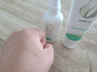 mom e 맘이 내추럴 베이비 케어 크림+바디오일 — 5점을 준 리뷰어가 2021년 2월 올린 사용 사진