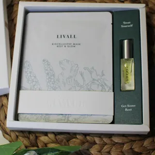 리브얼 | LIVALL 바이오셀룰로오스 마스크 레스트 앤 글로우 33ml  x 3개입 — 5점을 준 리뷰어가 2022년 6월 올린 사용 사진