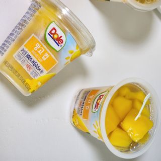 돌 MF[Dole] 파인애플컵/망고컵/복숭아컵 198g 6입X1박스 (맛 1가지 랜덤 발송) — 5점을 준 리뷰어가 2024년 5월 올린 사용 사진