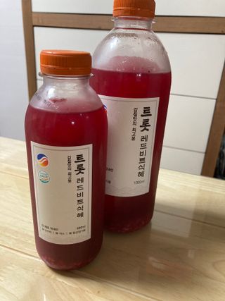 트롯전통식혜 트롯레드비트식혜 1리터 +500리터 — 4점을 준 리뷰어가 2021년 5월 올린 사용 사진