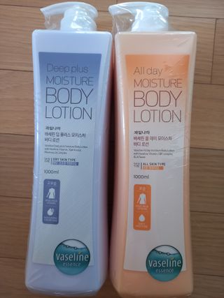 [과일나라] 바세린 모이스처 바디로션 1000ml 2종 — 4점을 준 리뷰어가 2021년 10월 올린 사용 사진