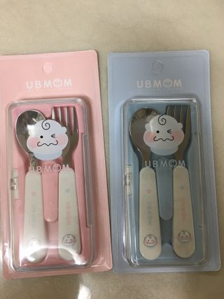 유비맘 스푼포크 케이스 세트 1+1 _컬러랜덤 발송 — 5점을 준 리뷰어가 2021년 3월 올린 사용 사진