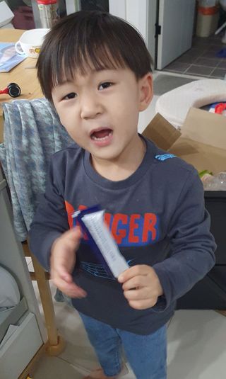 키즈텐플러스 연세 키즈텐 플러스 1개월 — 5점을 준 리뷰어가 2021년 4월 올린 사용 사진