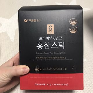 [푸름웰니스] 프리미엄 6년근 홍삼스틱 3mg x 100포 — 5점을 준 리뷰어가 2022년 4월 올린 사용 사진