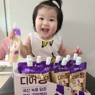 [몸엔용] 우리 아이 건강간식, 달콤한 녹용곤약젤리 디어팡 4종 — 5점을 준 리뷰어가 2021년 8월 올린 사용 사진