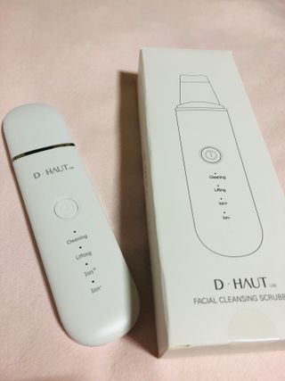 디하우트 랩 4 in 1 갈바닉 아쿠아 워터 필링기 스킨스크러버 — 5점을 준 리뷰어가 2021년 11월 올린 사용 사진